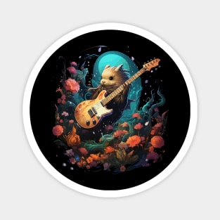 Narwhal Playing Guitar Magnet